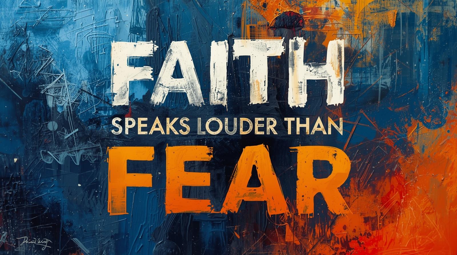 Faith Speaks Louder Than Fear