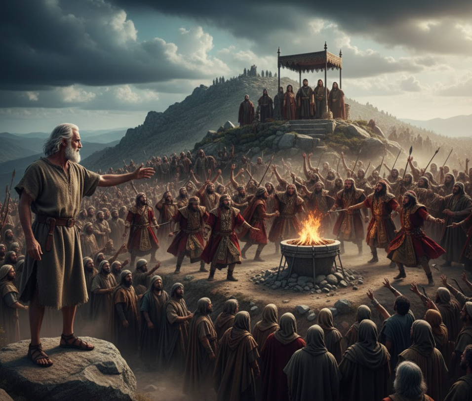 Elijah gathered everyone